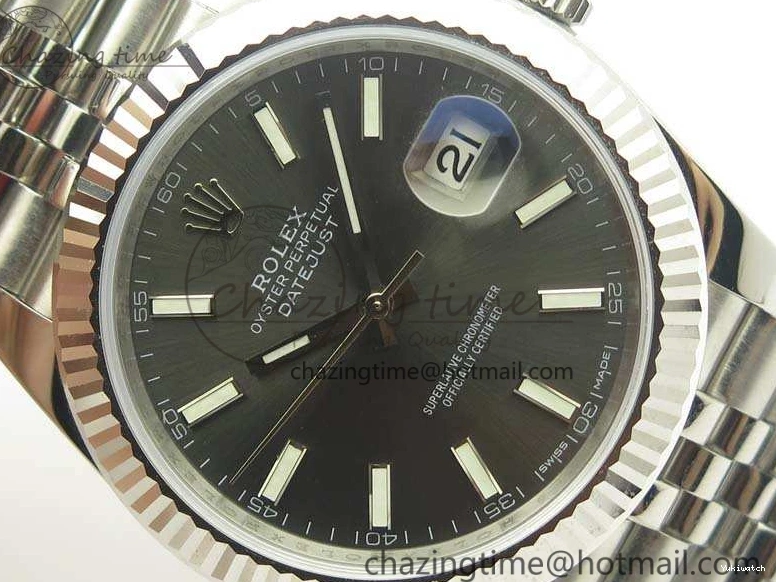 Jubilee New Best Version Stick Markers REF Gray 1:1 Edition Bracelet DateJust Dial SS 126334 A3235 On 0807